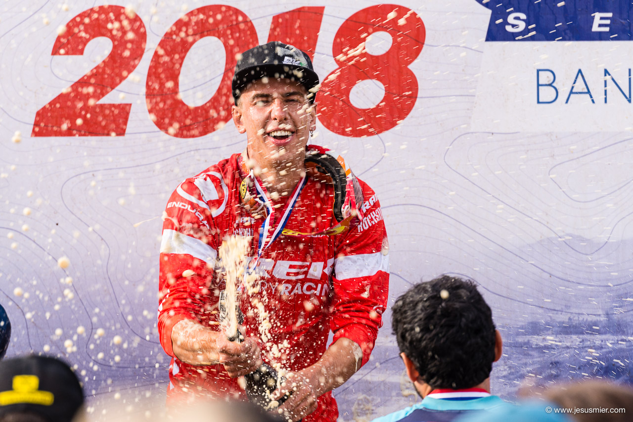 Pedro Burns campeón 2018, Montenbaik Enduro Series 2018 -Las Varas. Foto: Jesus Mier